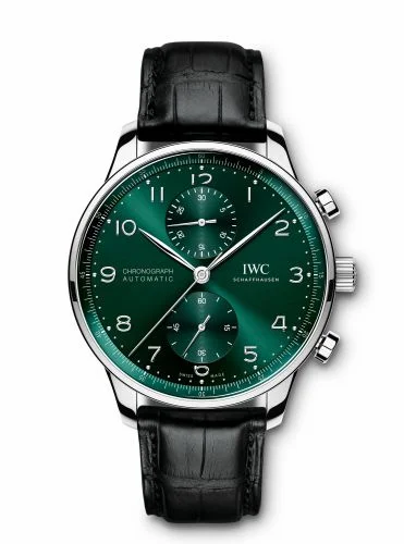 IWC Portugieser Chronograph Stainless Steel / Green IW3716-15 (IW371615)